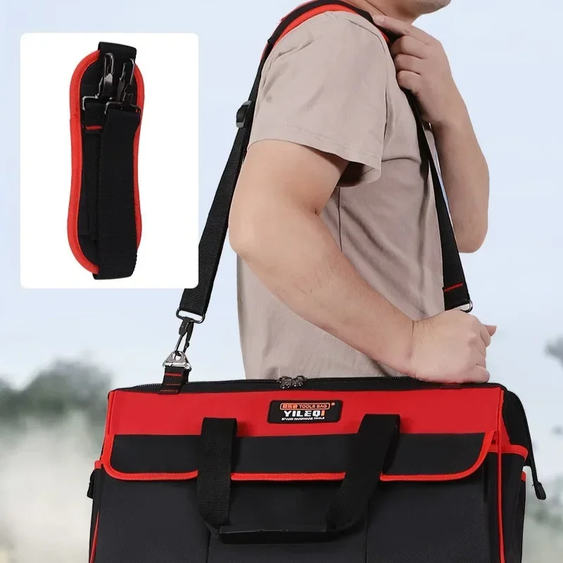 Electrician Tool Bag with Thick Wear-Resistant Base Multi-Functional Waterproof Oxford Pull Rod Toolbox for Repair
Electrician Tool Bag with Thick Wear-Resistant Base Multi-Functional Waterproof Oxford Pull Rod Toolbox for Repair