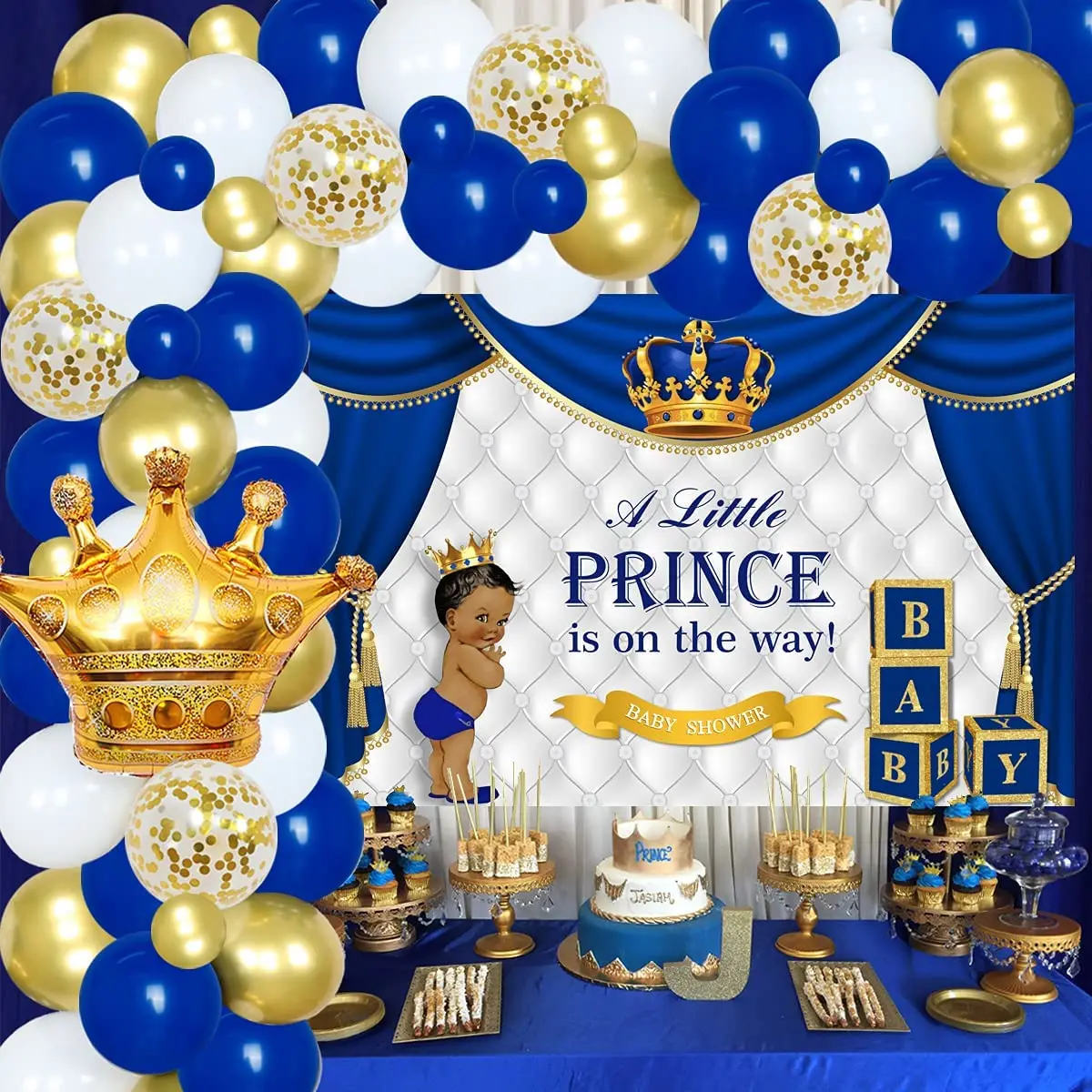 Royal Prince Baby Shower Decorations Blue Gold Balloon Garland Kit Royal Prince Backdrop Boys Prince Baby Shower Party Supplies
Royal Prince Baby Shower Decorations Blue Gold Balloon Garland Kit Royal Prince Backdrop Boys Prince Baby Shower Party Supplies