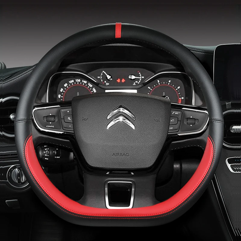 Car Steering Wheel Cover For Citroen C4 Cactus C3-XR Spacetourer 2017 2018 - 2021 C4 2010 2011 - 2020 2021 D Type Steering Wheel
Car Steering Wheel Cover For Citroen C4 Cactus C3-XR Spacetourer 2017 2018 - 2021 C4 2010 2011 - 2020 2021 D Type Steering Wheel