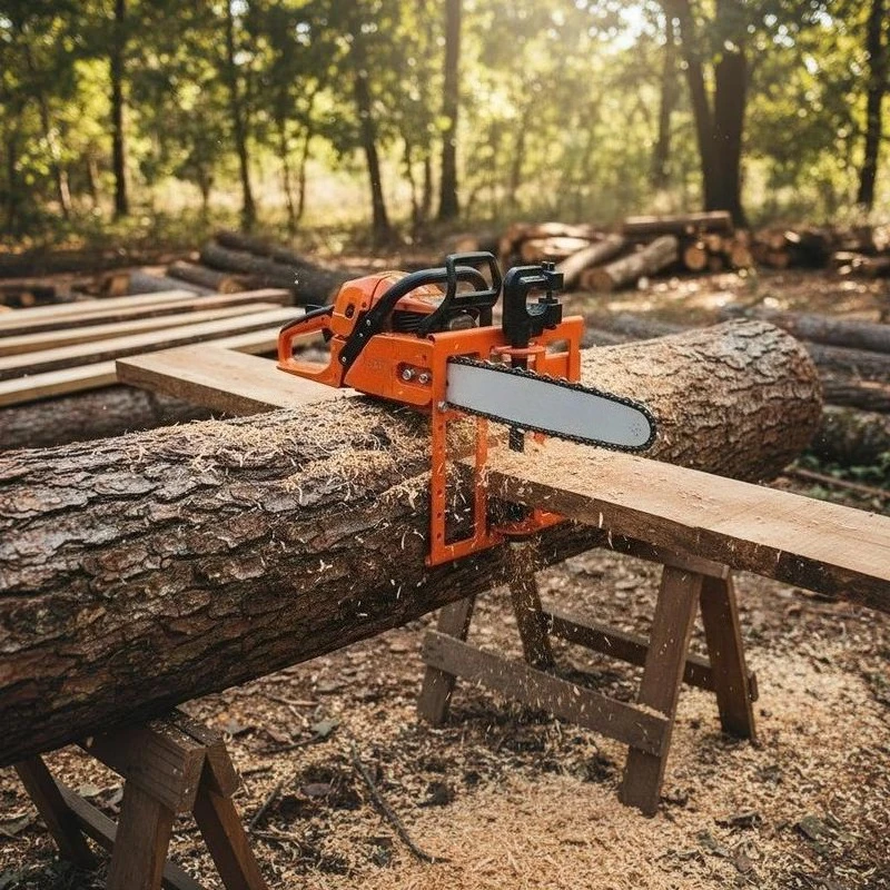 Portable Wood Milling Guide 2"-6" Cutting Width For Woodworking Construction Timber Processing, Cast Iron Chainsaw Attachment Vertical Lumber Cutter Manual Milling Tool
Portable Wood Milling Guide 2"-6" Cutting Width For Woodworking Construction Timber Processing, Cast Iron Chainsaw Attachment Vertical Lumber Cutter Manual Milling Tool