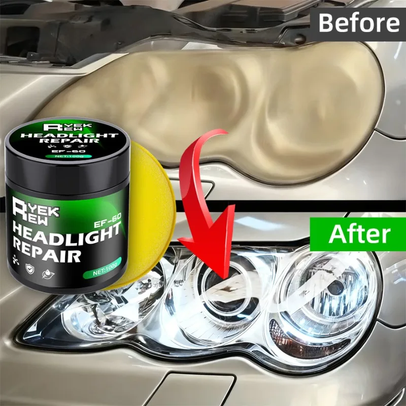 Car Headlight Restoration Paste Headlight Repair Fluid Polishing Kit Yellowing Remover Cleaner Headlamp Lens Renovator Tool
Car Headlight Restoration Paste Headlight Repair Fluid Polishing Kit Yellowing Remover Cleaner Headlamp Lens Renovator Tool