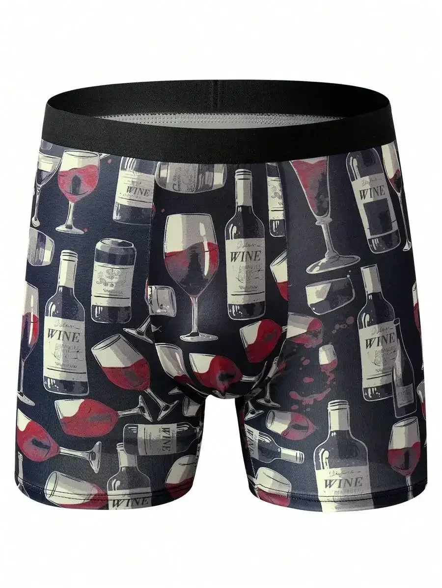 Mens Wine Bottle And Glass Print Boxer Shorts
Mens Wine Bottle And Glass Print Boxer Shorts