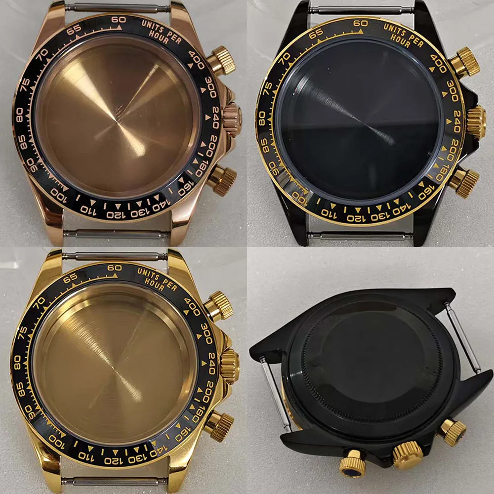 39mm Watch Case Compatible with VK63 Quartz Movement Ceramic Bezel Sapphire Glass Shell Fit 29.5mm Dial 316L Steel Case
39mm Watch Case Compatible with VK63 Quartz Movement Ceramic Bezel Sapphire Glass Shell Fit 29.5mm Dial 316L Steel Case