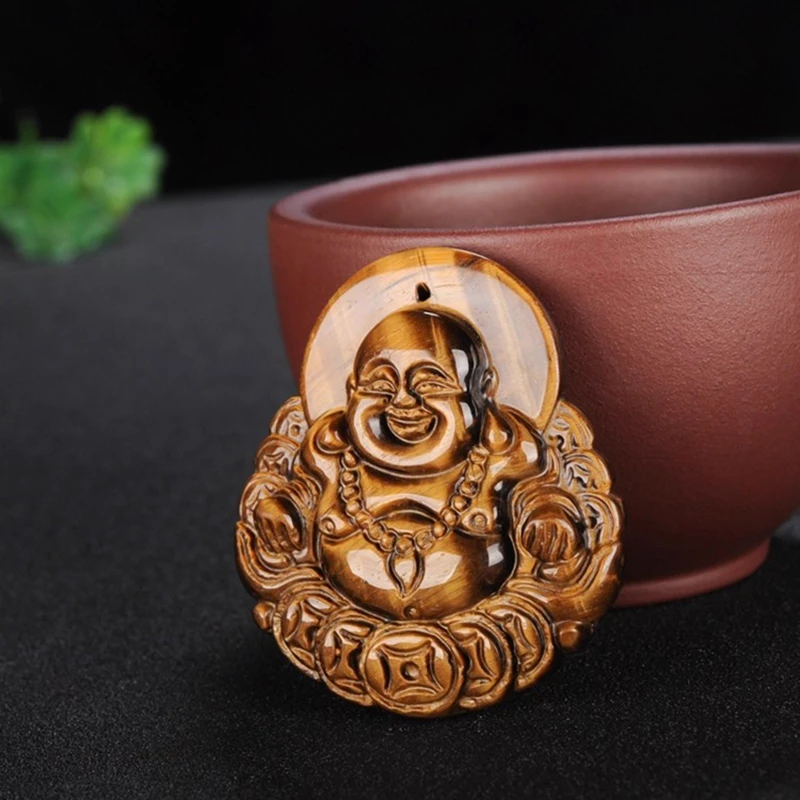 Natural gem tiger eye stone Pixiu laughing Buddha pendant jade Buddha ornaments pendant
Natural gem tiger eye stone Pixiu laughing Buddha pendant jade Buddha ornaments pendant