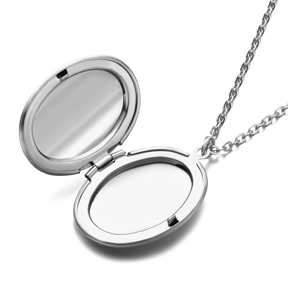 10pcs/lot Stainless Steel Mirror Polish Necklace Oval Photo Frame Memory Locket Pendant Necklaces 50cm Can Open
10pcs/lot Stainless Steel Mirror Polish Necklace Oval Photo Frame Memory Locket Pendant Necklaces 50cm Can Open