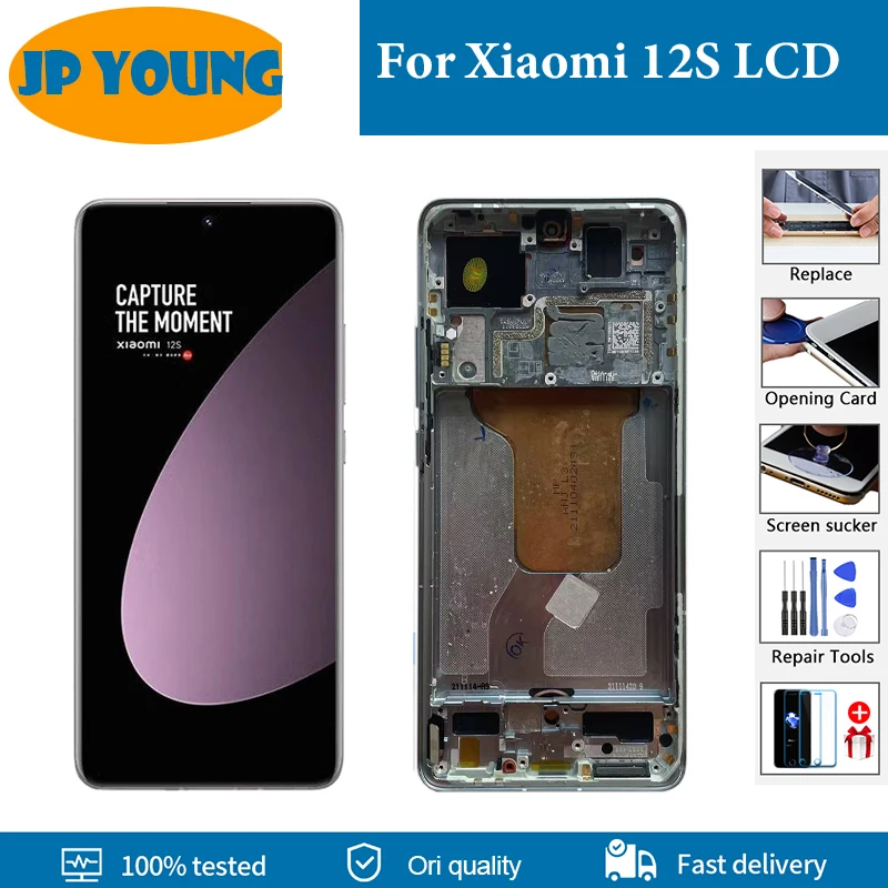 AMOLED 6.28" For Xiaomi 12S LCD xiaomi 12s LCD Display Screen Touch Panel Replacement For Xiaomi 12s LCD With Frame Repalcement
AMOLED 6.28" For Xiaomi 12S LCD xiaomi 12s LCD Display Screen Touch Panel Replacement For Xiaomi 12s LCD With Frame Repalcement