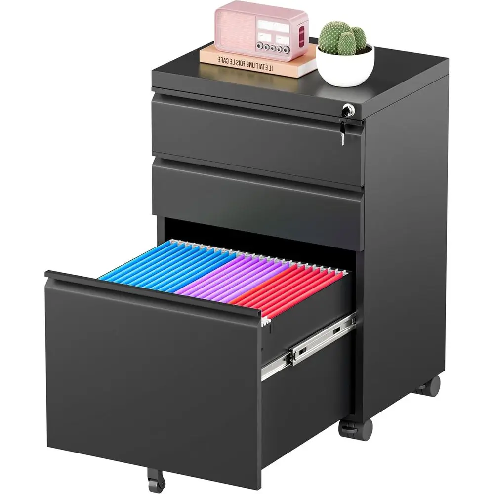 Stylish Rolling Storage Cabinet with Lock, Casters, and Wheels for Home or Office, Suitable for Legal/Letter/A4 Files (Assembled
Stylish Rolling Storage Cabinet with Lock, Casters, and Wheels for Home or Office, Suitable for Legal/Letter/A4 Files (Assembled