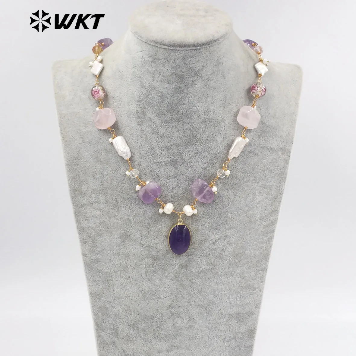 WT-JN240 High-Class Freshwater Pearl Irregular Stone Baroque Noble Women Necklace Daily Jewelry Finding Collocation
WT-JN240 High-Class Freshwater Pearl Irregular Stone Baroque Noble Women Necklace Daily Jewelry Finding Collocation