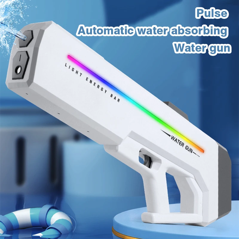 Pulse Electric Continuous Firing Water Gun Toy Automatic Water Absorbing Water Gun Long-range Summer Beach Outdoor Fight toys
Pulse Electric Continuous Firing Water Gun Toy Automatic Water Absorbing Water Gun Long-range Summer Beach Outdoor Fight toys