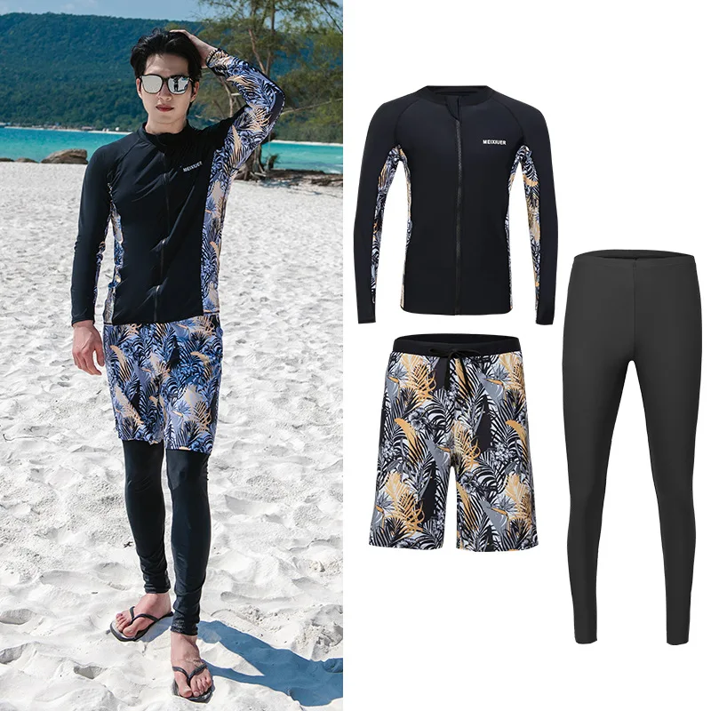 Мужская рубашка для плавания, 3 шт./компл., Рашгард, с длинным рукавом, защита от УФ-солнца, быстросохнущая футболка для рыбалки, пляжная водная футболка + брюки + плавки, купальники
Мужская рубашка для плавания, 3 шт./компл., Рашгард, с длинным рукавом, защита от УФ-солнца, быстросохнущая футболка для рыбалки, пляжная водная футболка + брюки + плавки, купальники