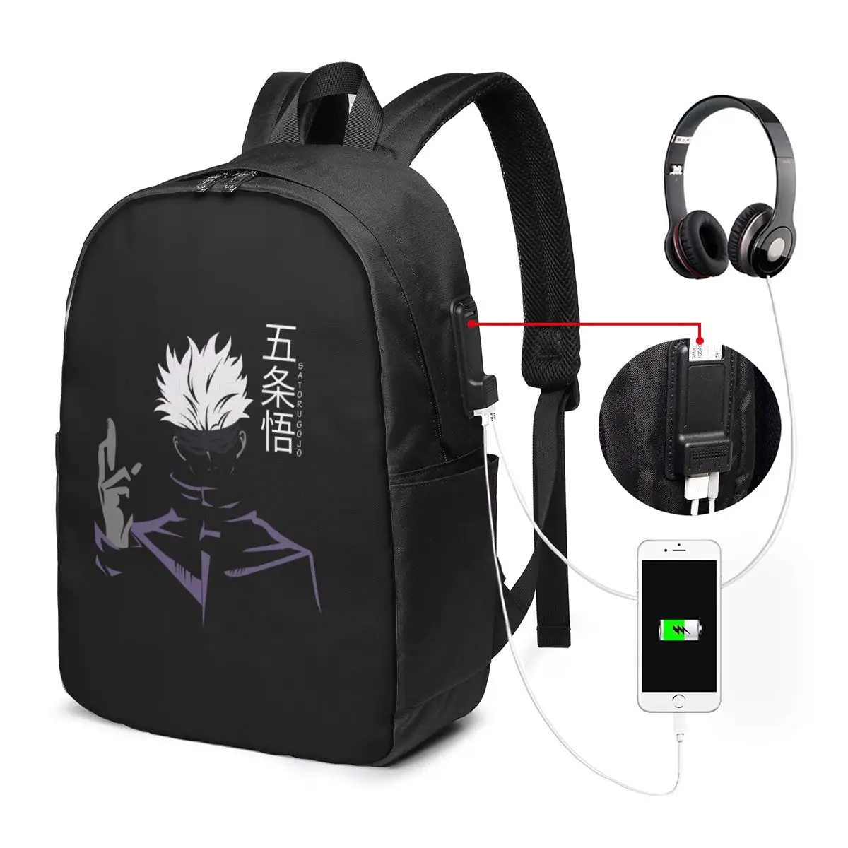 Anime Jujutsu Kaisen Gojo Satoru 5 Backpack Travel Notebook Bag Computer College Student School Bag Laptop Shoulder Bags
Anime Jujutsu Kaisen Gojo Satoru 5 Backpack Travel Notebook Bag Computer College Student School Bag Laptop Shoulder Bags