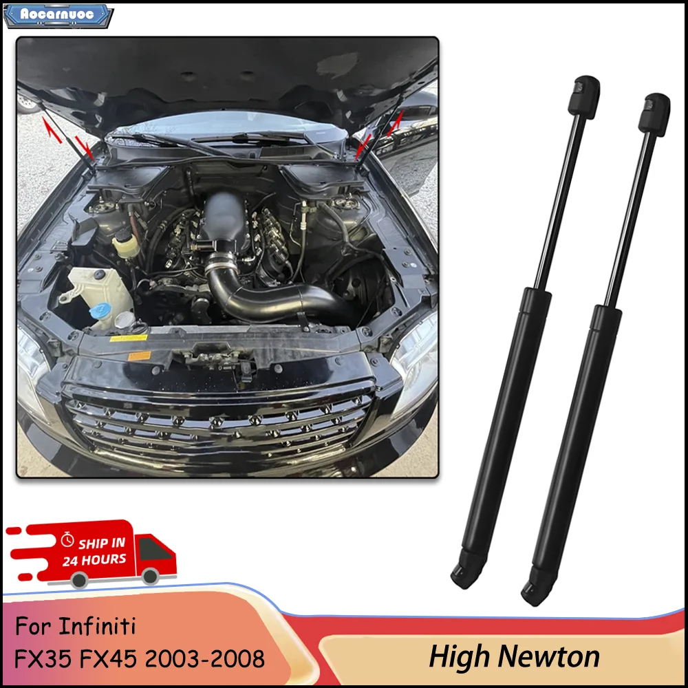 For Infiniti FX35 FX45 2003-2008 New 2Pcs Car Front Hood Lift Support Struts Gas Spring Damper
For Infiniti FX35 FX45 2003-2008 New 2Pcs Car Front Hood Lift Support Struts Gas Spring Damper