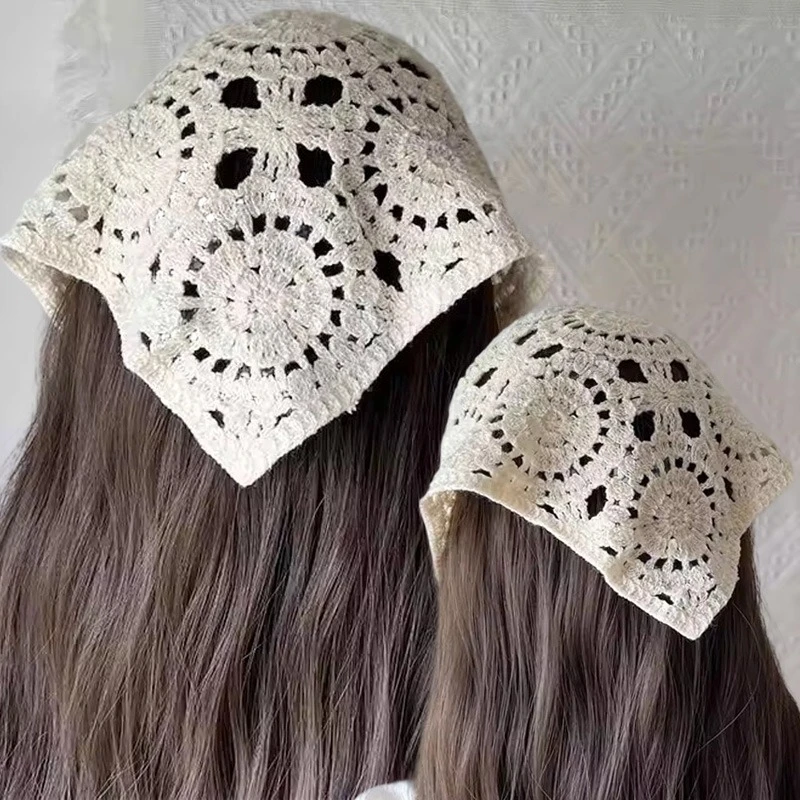 Retro Hollow Triangular Turban Bandana Boho Crochet Hair Scarf Women Sheer Mesh Neck Scarf Gift Spring Summer Fashion Headscarf
Retro Hollow Triangular Turban Bandana Boho Crochet Hair Scarf Women Sheer Mesh Neck Scarf Gift Spring Summer Fashion Headscarf