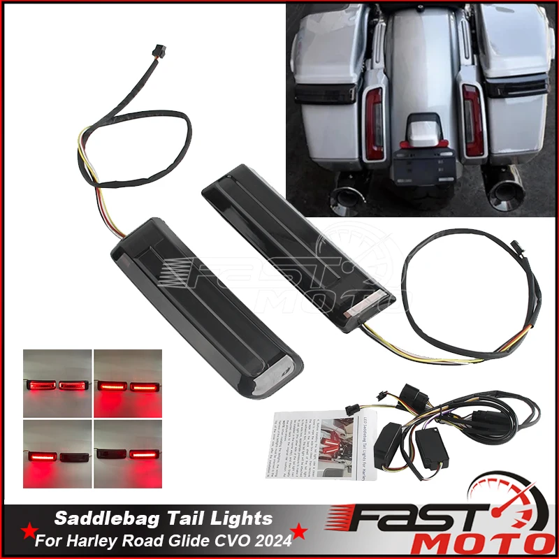 Rear Saddlebag LED Indicator Running Turn Brake Lights For Harley Touring Road Glide CVO FLTRXSE 2024 Motorcycle Parts Taillight
Rear Saddlebag LED Indicator Running Turn Brake Lights For Harley Touring Road Glide CVO FLTRXSE 2024 Motorcycle Parts Taillight