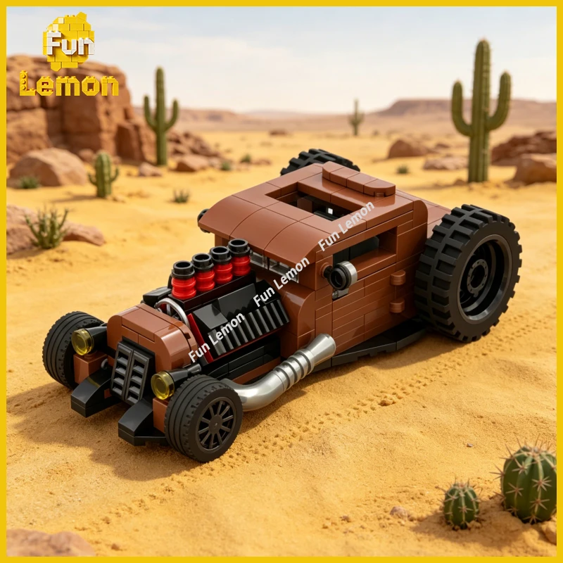 1920s Ratrod MOC Building Blocks Vintage Rustic Car Model Exquisite Craft Assembly Toy Home Office Display Collectible Gift
1920s Ratrod MOC Building Blocks Vintage Rustic Car Model Exquisite Craft Assembly Toy Home Office Display Collectible Gift