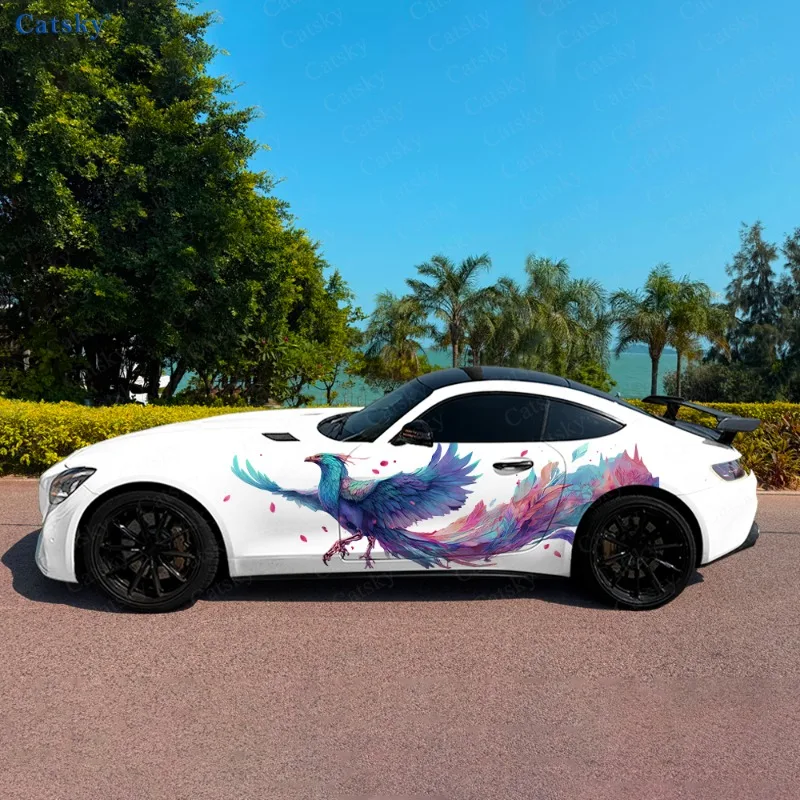 Colorful Phoenix Gradient Car Vinyl Wraps Decal Self-adhesive PVC Sticker Suitable for Trucks SUV Decor Auto Accessories Gift
Colorful Phoenix Gradient Car Vinyl Wraps Decal Self-adhesive PVC Sticker Suitable for Trucks SUV Decor Auto Accessories Gift