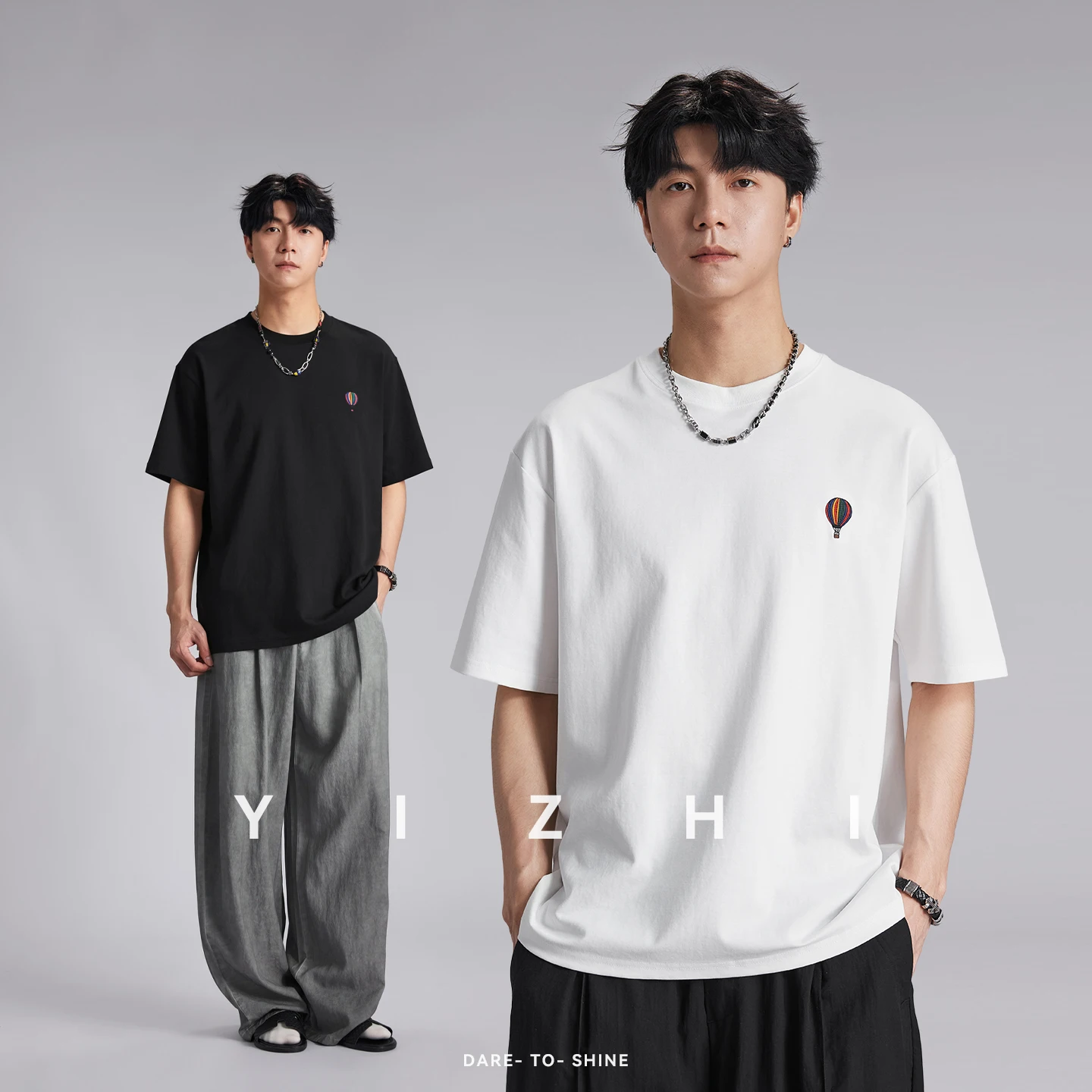 Men 210g Heavyweight Hot Air Balloon Embroidery T-shirt 2026 Summer Crew Neck Loose Soft Breathable Casual Short Sleeve Tops
Men 210g Heavyweight Hot Air Balloon Embroidery T-shirt 2026 Summer Crew Neck Loose Soft Breathable Casual Short Sleeve Tops