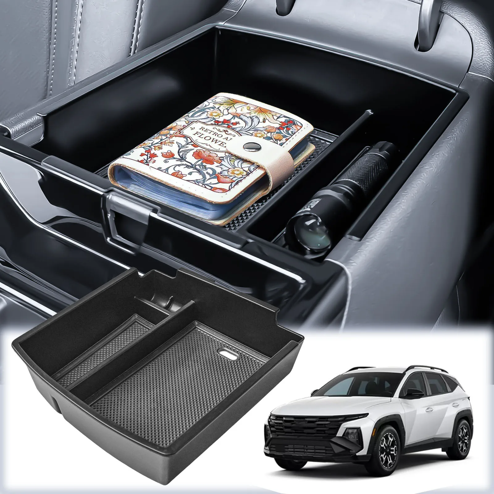 For 2025 Hyundai Tucson Limited Center Console Organizer Tray Car Armrest Storage Box Interior Car Secondary Storage Accessories
For 2025 Hyundai Tucson Limited Center Console Organizer Tray Car Armrest Storage Box Interior Car Secondary Storage Accessories