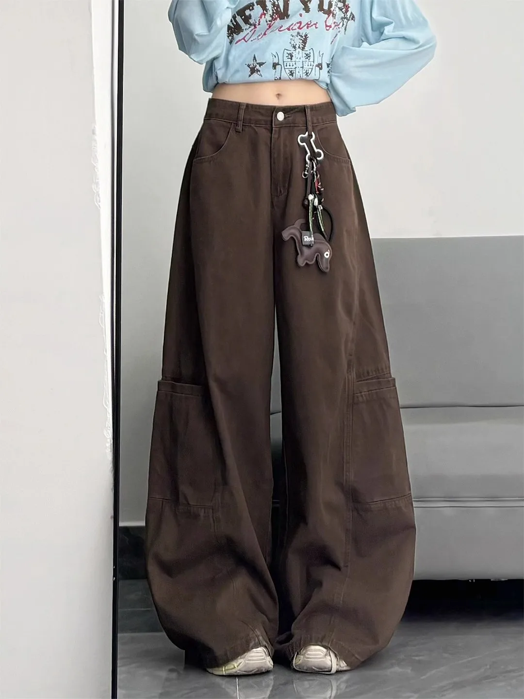 High Waist Wide Leg Casual Jeans Women's plus Size Street Style Workwear Denim Pants Vintage American Loose Fit Deep Color
High Waist Wide Leg Casual Jeans Women's plus Size Street Style Workwear Denim Pants Vintage American Loose Fit Deep Color
