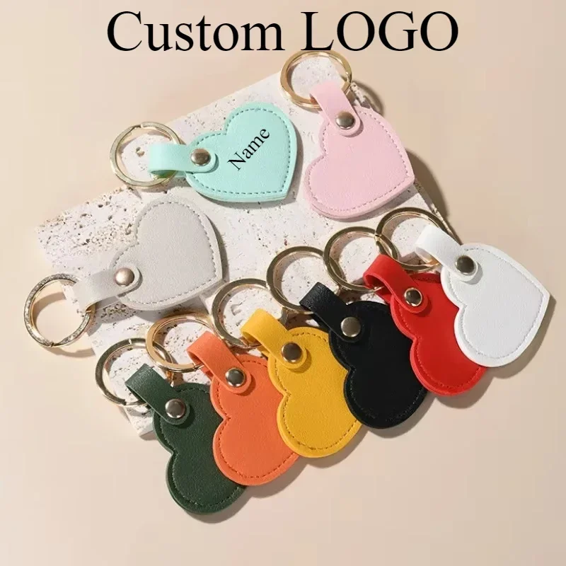 Valentine Custom Logo Name Leather Heart Keychain Pendant Creative Colorful Keyring Bag Key Ring Decoration for Lovers Gift
Valentine Custom Logo Name Leather Heart Keychain Pendant Creative Colorful Keyring Bag Key Ring Decoration for Lovers Gift