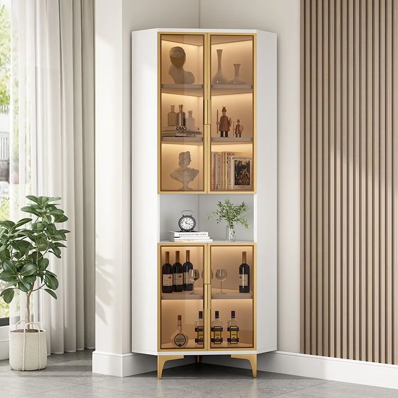 Custom. Light Luxury Corner Cabinet Floor Corner Storage Rack Living Room Corner Wine Cabinet Transparent Glass Dustpro
Custom. Light Luxury Corner Cabinet Floor Corner Storage Rack Living Room Corner Wine Cabinet Transparent Glass Dustpro