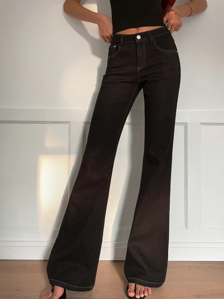 Classic Flared Skinny Jeans Women Summer Slimming Hoof Pants Retro Versatile Long Trousers Commute Style Pure Color
Classic Flared Skinny Jeans Women Summer Slimming Hoof Pants Retro Versatile Long Trousers Commute Style Pure Color