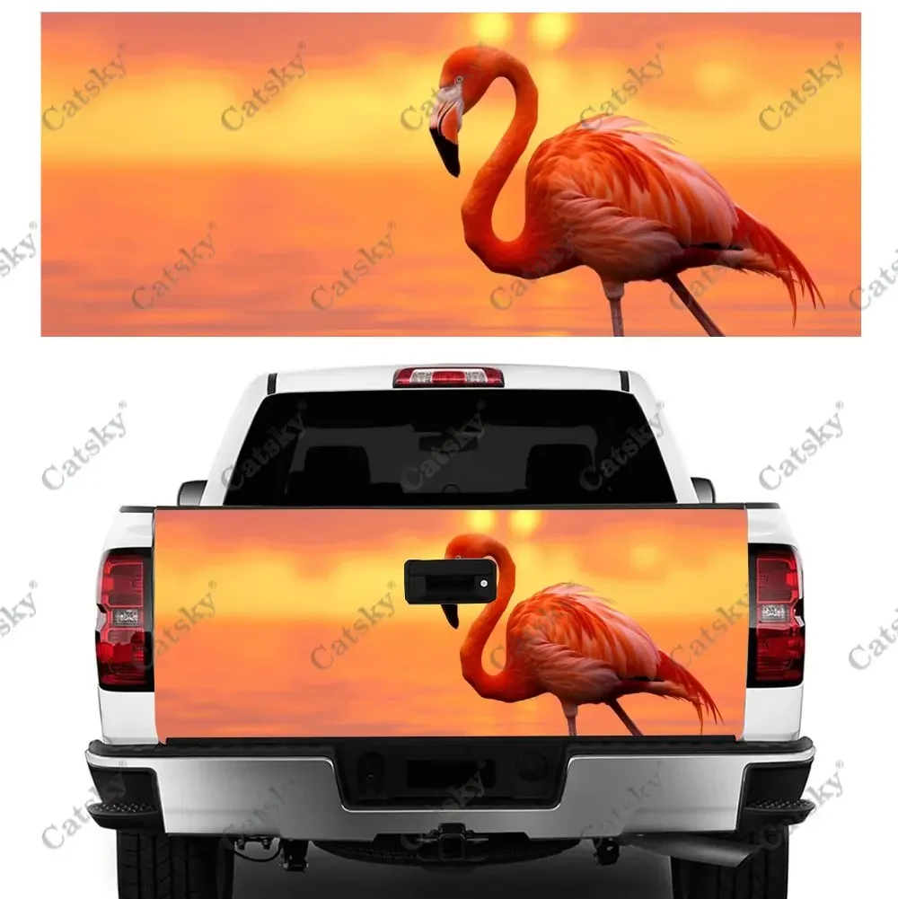 Оранжевый закат, светящийся принт с фламинго, задний багажник автомобиля, защита виниловой наклейки, автоаксессуары, декоративная наклейка на капот для внедорожного пикапа 
Оранжевый закат, светящийся принт с фламинго, задний багажник автомобиля, защита виниловой наклейки, автоаксессуары, декоративная наклейка на капот для внедорожного пикапа