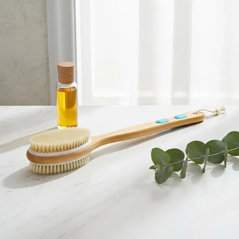 2 In 1 Schima Long Handle Double Sided Bath Brush With Soft Exfoliating Bristles Ideal For Bathroom Shower Body Skin Care
2 In 1 Schima Long Handle Double Sided Bath Brush With Soft Exfoliating Bristles Ideal For Bathroom Shower Body Skin Care