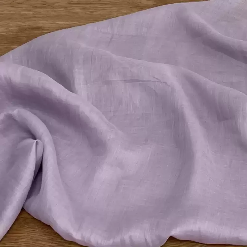 100% ramie fabric is used for handmade DIY light purple fabric in clothing
100% ramie fabric is used for handmade DIY light purple fabric in clothing