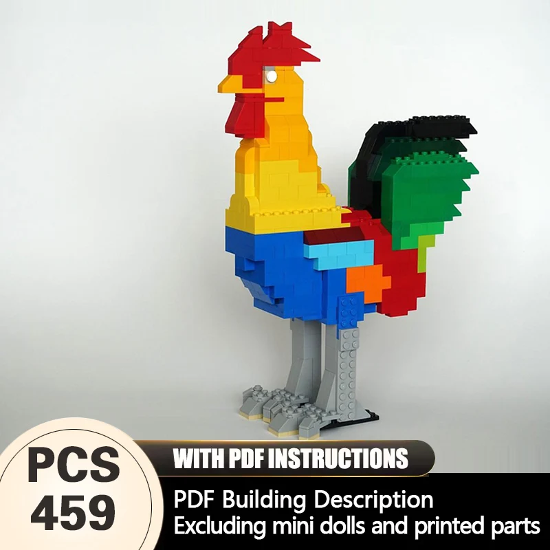 Creators Animal Series Model MOC Building Bricks Male Chicken Modular Technology Gifts Holiday Assemble Children Toys Suit
Creators Animal Series Model MOC Building Bricks Male Chicken Modular Technology Gifts Holiday Assemble Children Toys Suit