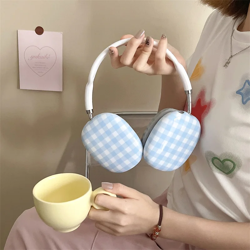 Blue Plaid Case for AirPods Max Protective Headset Headphone Airpod Max Case Cover
Blue Plaid Case for AirPods Max Protective Headset Headphone Airpod Max Case Cover