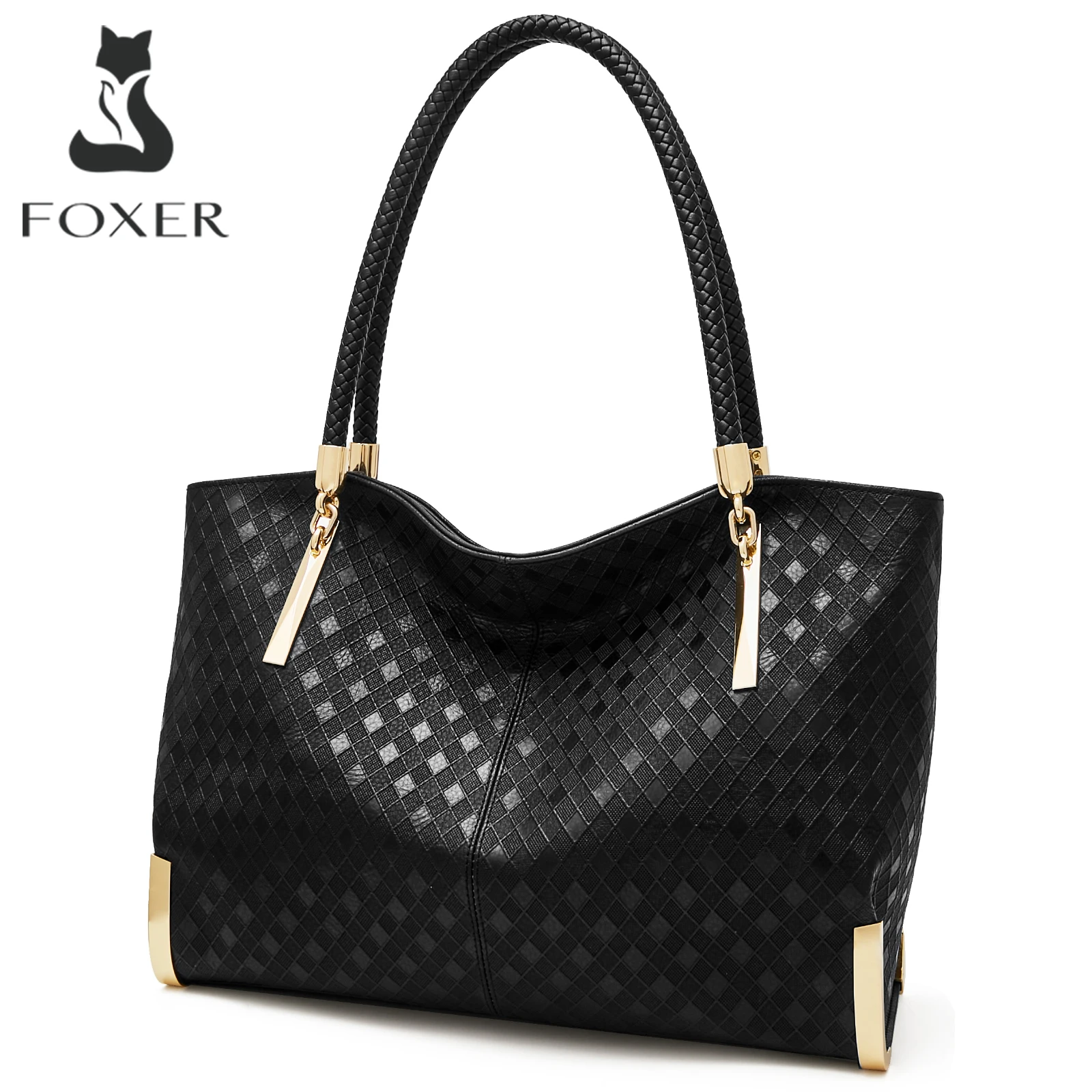 FOXER 2026 Large Capacity Handbag Genuine Leather Women's Shoulder Bag Luxury Design Bucket Bag Commuting Tote Purse
FOXER 2026 Large Capacity Handbag Genuine Leather Women's Shoulder Bag Luxury Design Bucket Bag Commuting Tote Purse