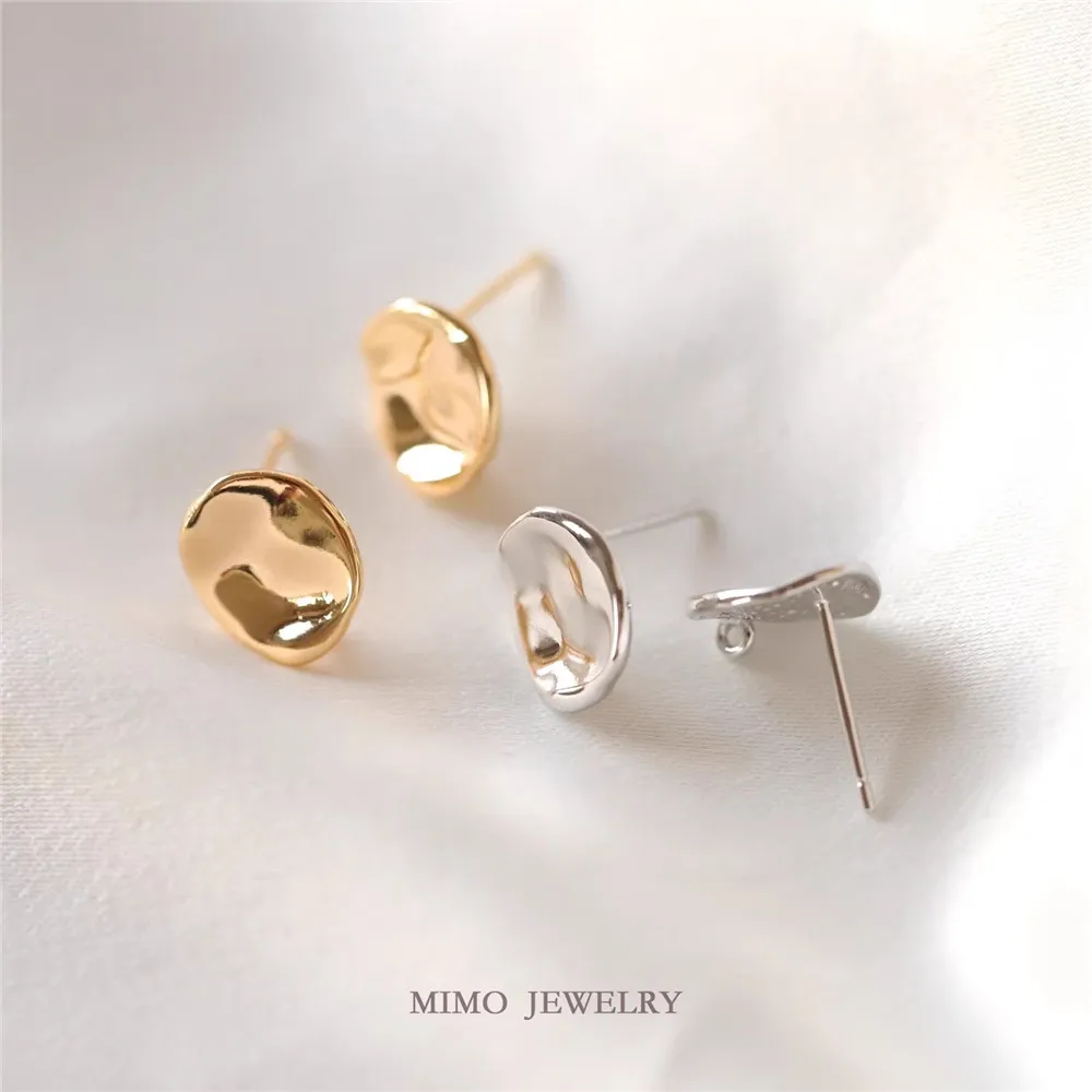 Copper-plated Real Gold Simple Smooth Irregular Oval Piece Stud Earrings, Earclips DIY Handmade Charm Accessories E024
Copper-plated Real Gold Simple Smooth Irregular Oval Piece Stud Earrings, Earclips DIY Handmade Charm Accessories E024