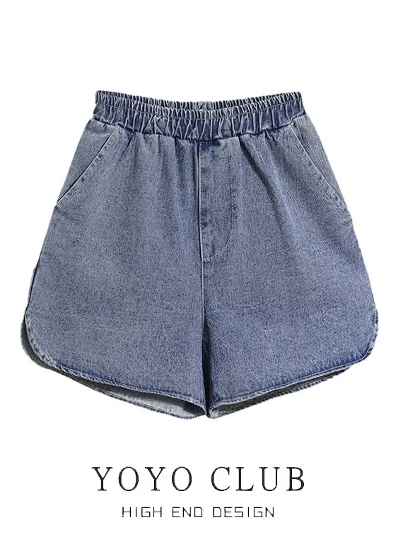 Summer Slimming A-Line Wide Leg Short Jeans High Waist Elastic Waistband Thin Fabric Casual Pants for plus Size Women
Summer Slimming A-Line Wide Leg Short Jeans High Waist Elastic Waistband Thin Fabric Casual Pants for plus Size Women