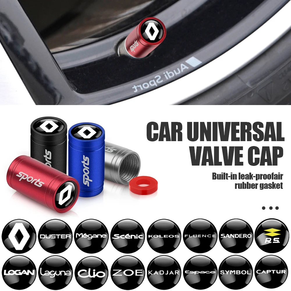 4Pcs Car Tire Valve Stem Cap Tyre Stem Air Valve Cover For Renault DACIA Logan Scenic Loguna Kadjar Twingo Clio 3 Captur Fluence
4Pcs Car Tire Valve Stem Cap Tyre Stem Air Valve Cover For Renault DACIA Logan Scenic Loguna Kadjar Twingo Clio 3 Captur Fluence