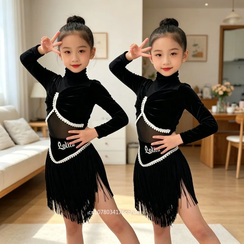 Girls Latin American Dance Fringe Tassel Dancewear Kids Professional Competition & Training Outfit Performance Accessories Zym
Girls Latin American Dance Fringe Tassel Dancewear Kids Professional Competition & Training Outfit Performance Accessories Zym