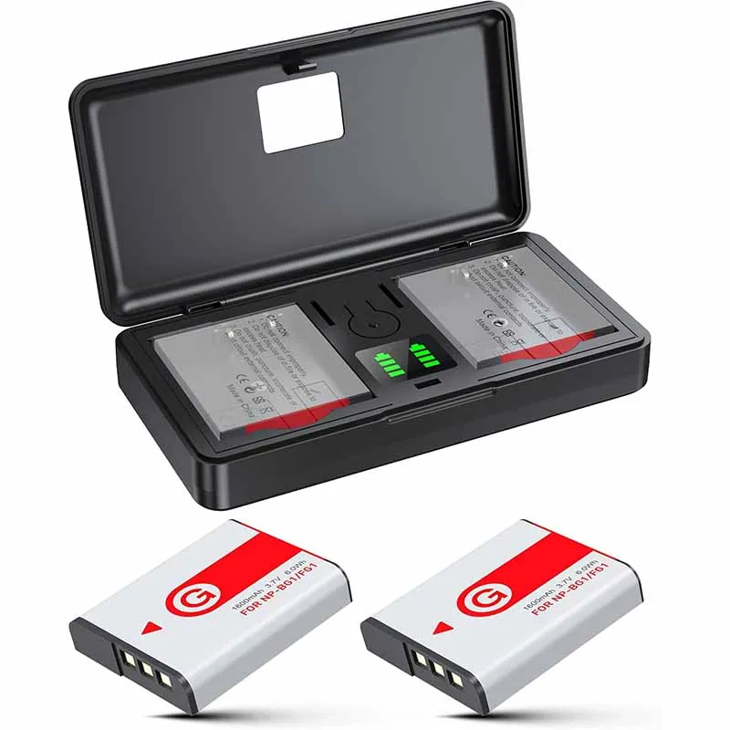 1600mAh NP-BG1 NP-FG1 Battery And Charger For Sony Cyber-Shot DSC-W100 DSC-WX1 DSC-H50 DSC-H55 DSC-H3 DSC-H7 DSC-H9 DSC-H10 etc
1600mAh NP-BG1 NP-FG1 Battery And Charger For Sony Cyber-Shot DSC-W100 DSC-WX1 DSC-H50 DSC-H55 DSC-H3 DSC-H7 DSC-H9 DSC-H10 etc