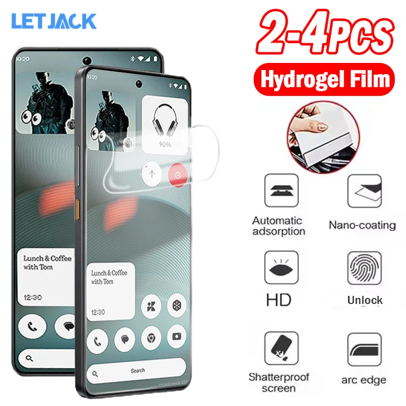 2-4Piece Soft Hydrogel Film for Nothing Phone (3) (3a) Pro Screen Protector for Nothing Phone (1) (2) (2a) Plus Protective Film
2-4Piece Soft Hydrogel Film for Nothing Phone (3) (3a) Pro Screen Protector for Nothing Phone (1) (2) (2a) Plus Protective Film