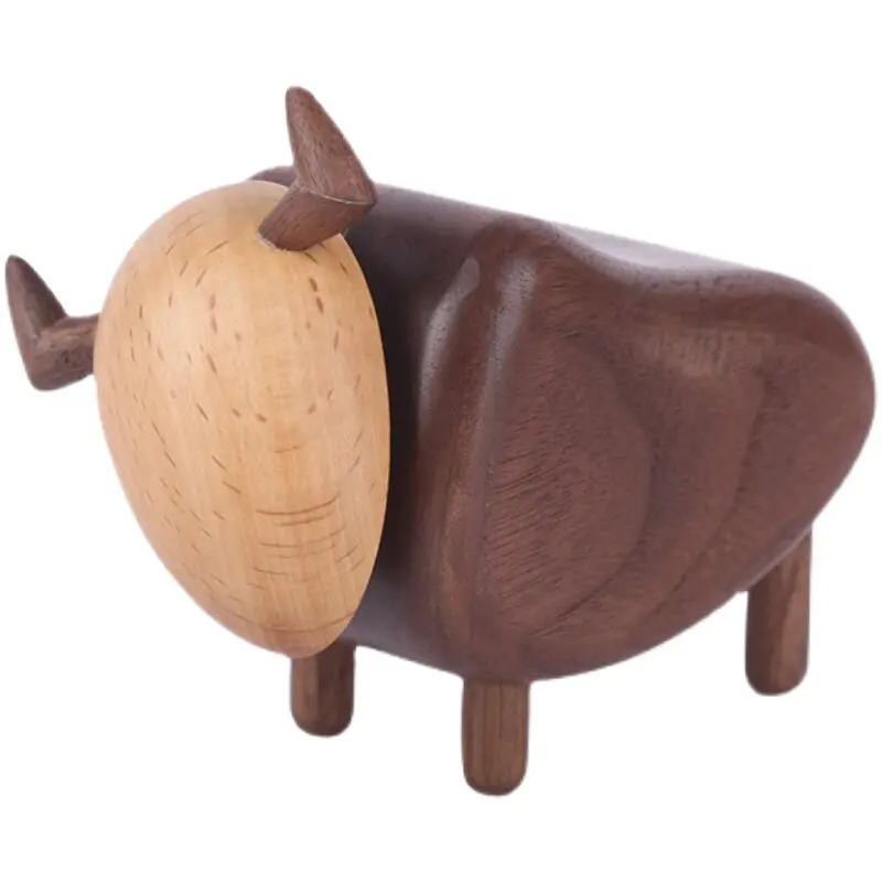 Cow ornament solid wood zodiac high-end living room office decoration desktop ornament
Cow ornament solid wood zodiac high-end living room office decoration desktop ornament