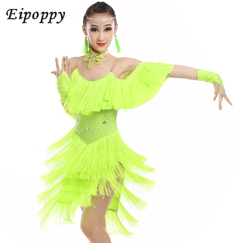 Latin Dance Performance Wear New Girls' Light Diamond Tassel Latin Dance Skirt Children's Latin Competition Clothing
Latin Dance Performance Wear New Girls' Light Diamond Tassel Latin Dance Skirt Children's Latin Competition Clothing
