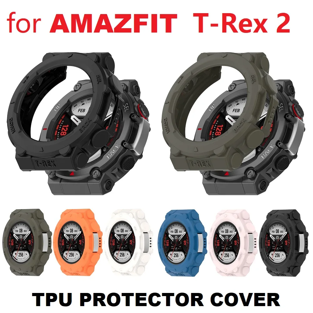 30PCS TPU Protective Case for Amazfit T-REX 2 Smart Watch Soft Bumper Frame Anti-Collision Anti-Scratch Protection Cover
30PCS TPU Protective Case for Amazfit T-REX 2 Smart Watch Soft Bumper Frame Anti-Collision Anti-Scratch Protection Cover