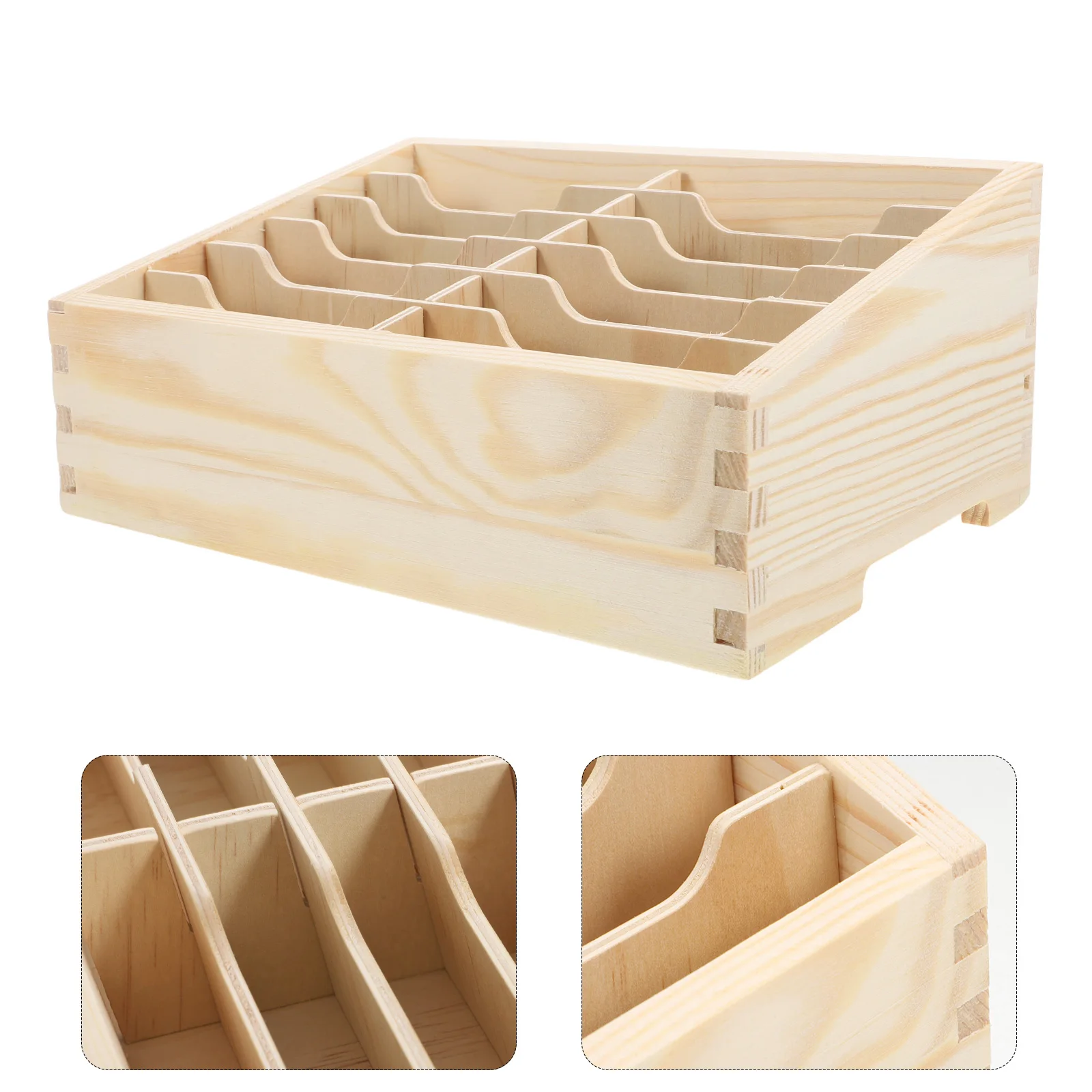 1pc 12-Grid Wooden Mobile Phone Storage Box Multifunctional Desktop Organizer For Classroom Cell Phone Holder Calculator
1pc 12-Grid Wooden Mobile Phone Storage Box Multifunctional Desktop Organizer For Classroom Cell Phone Holder Calculator