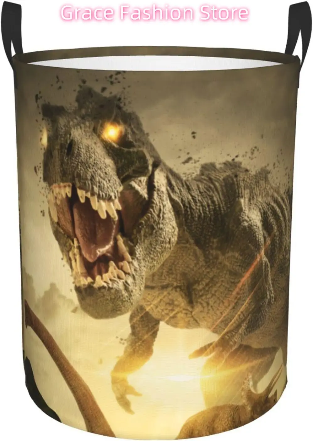 Laundry Basket Tyrannosaurus Dinosaur Oxford Cloth Collapsible Laundry Hamper Storage Basket with Handle for Kitchen Bedroom Liv
Laundry Basket Tyrannosaurus Dinosaur Oxford Cloth Collapsible Laundry Hamper Storage Basket with Handle for Kitchen Bedroom Liv
