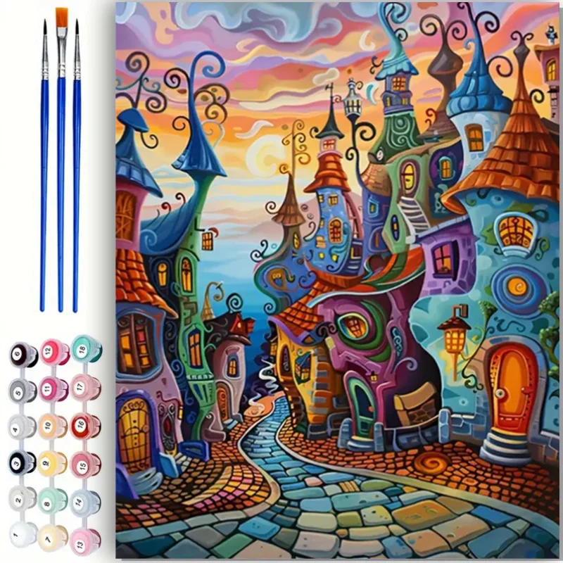 Набор «сделай сам» для цифровой живописи маслом для взрослых — волшебная сказочная деревня, красочный, украшение для дома, подарки на день рождения, Рождество, Хэллоуин
Набор «сделай сам» для цифровой живописи маслом для взрослых — волшебная сказочная деревня, красочный, украшение для дома, подарки на день рождения, Рождество, Хэллоуин