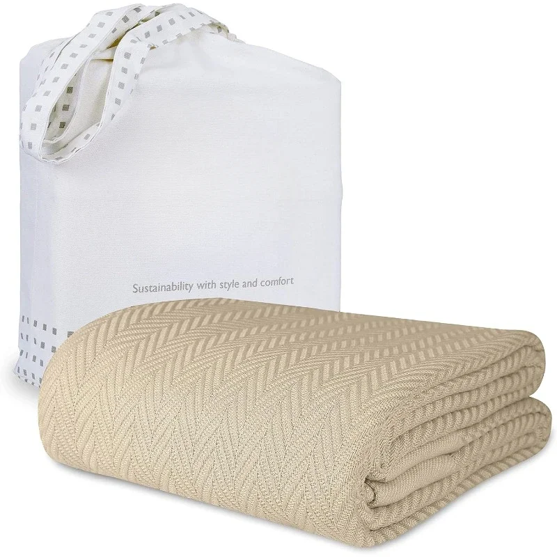 Luxury Cotton Blankets for Twin Size Bed | All-Season 100% Cotton Twin Blanket for Bed | Herringbone, Soft & Cozy Fall Thermal
Luxury Cotton Blankets for Twin Size Bed | All-Season 100% Cotton Twin Blanket for Bed | Herringbone, Soft & Cozy Fall Thermal