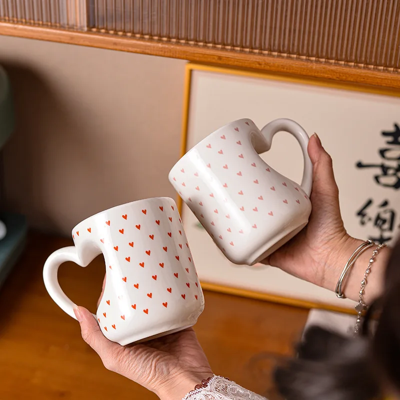 Love Heart Ceramic Mug Creative Office Coffee Cup Cute Breakfast Mug Couple Gift Design
Love Heart Ceramic Mug Creative Office Coffee Cup Cute Breakfast Mug Couple Gift Design