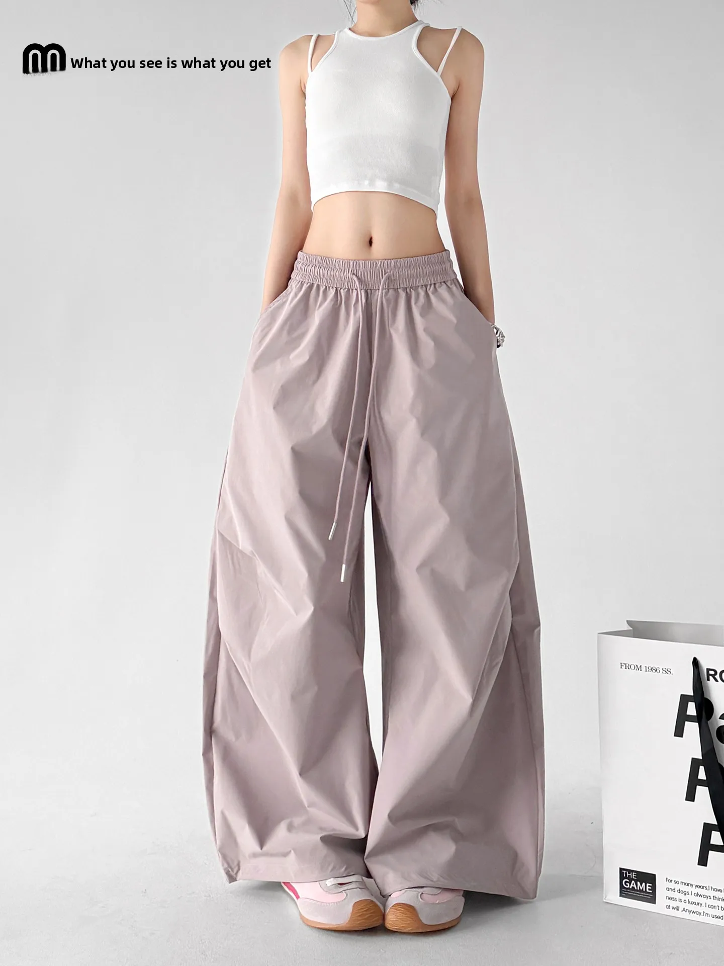 Outdoor Women's Hiking Pants High Waist Loose Wide Leg Street Dance Casual Pants Summer 2026 New Style Purple Slimming
Outdoor Women's Hiking Pants High Waist Loose Wide Leg Street Dance Casual Pants Summer 2026 New Style Purple Slimming
