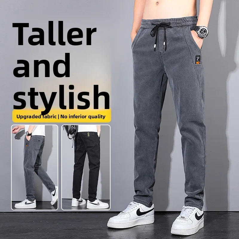 Новые мужские джинсы 2025 года, прямой крой, весна-осень, с эластичным поясом, облегающие, повседневные, для подростков, из смесового хлопка и полиэстера, антибактериальные
Новые мужские джинсы 2025 года, прямой крой, весна-осень, с эластичным поясом, облегающие, повседневные, для подростков, из смесового хлопка и полиэстера, антибактериальные
