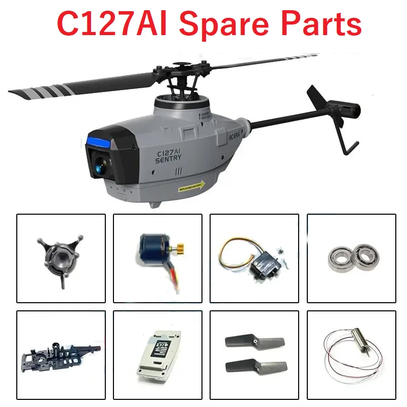 RC ERA C127AI RC Helicopter Spare Parts C127 AI Accessories Main Blade Rotor Head Brushless Motor Landing Gear Shaft Propellers
RC ERA C127AI RC Helicopter Spare Parts C127 AI Accessories Main Blade Rotor Head Brushless Motor Landing Gear Shaft Propellers