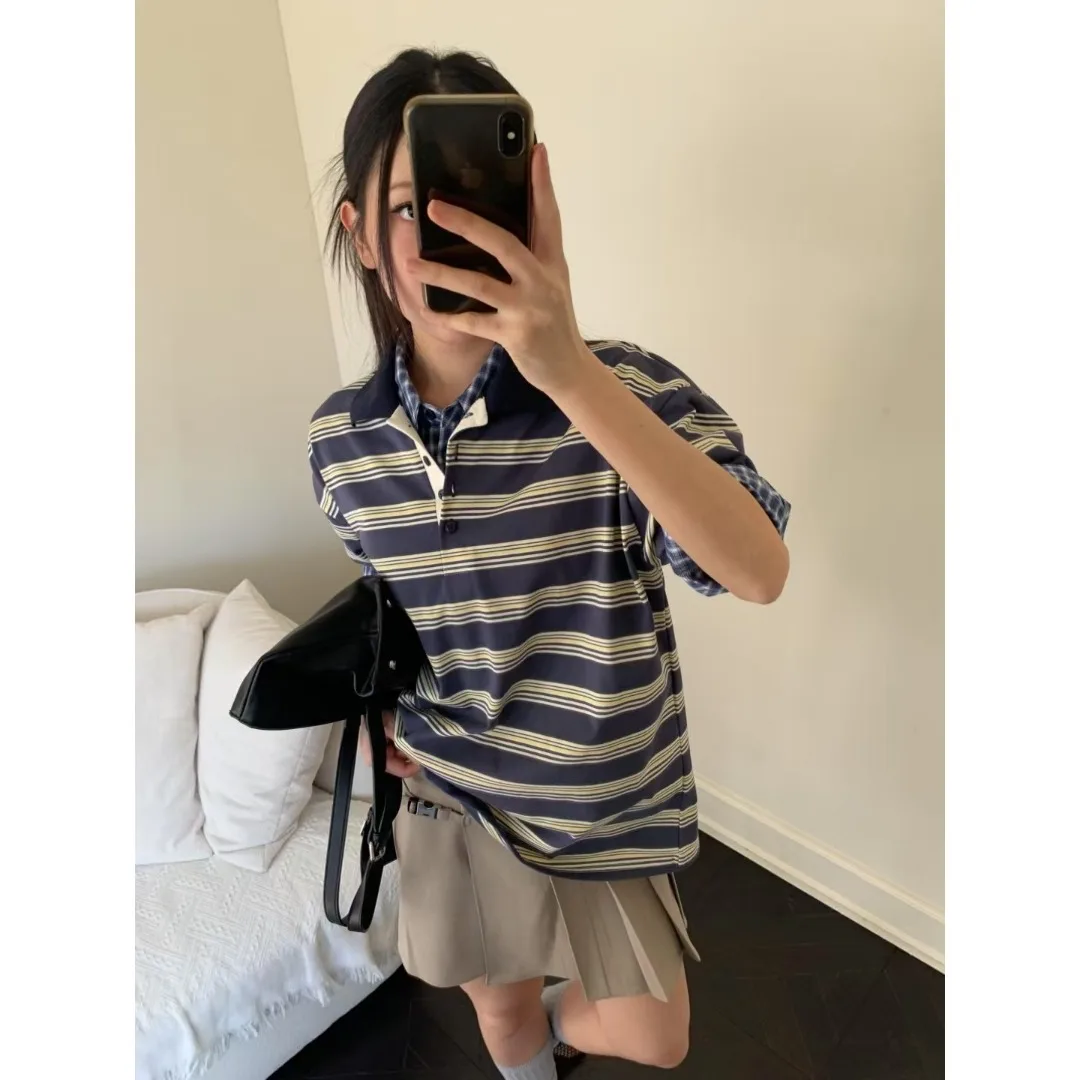 Versatile Fashionable Striped Top Korean Style Women's Sweater Versatile Match All Seasons Wearable for Various Occasions
Versatile Fashionable Striped Top Korean Style Women's Sweater Versatile Match All Seasons Wearable for Various Occasions